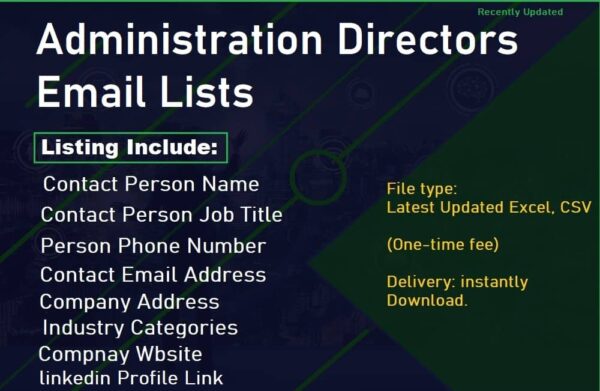 Administration Directors Business Email Databases Trial