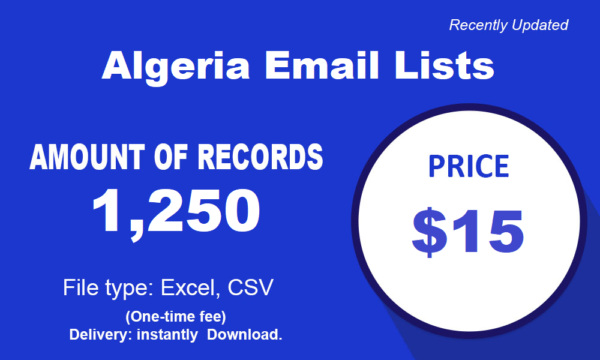 Algeria Business Email Databases