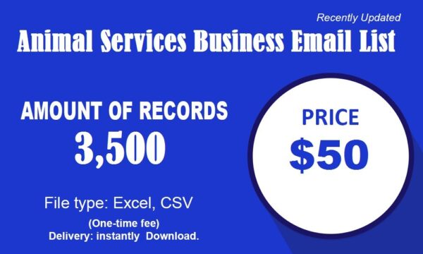 Animal Services Business Business Email Database