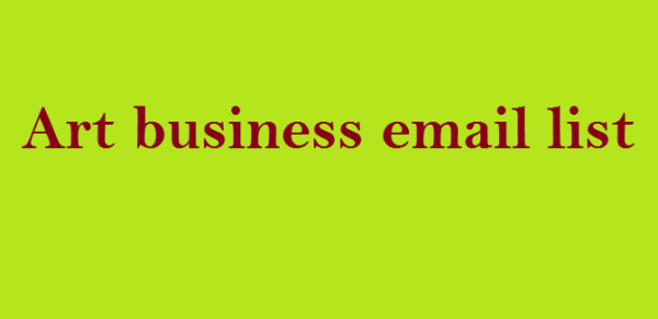 Art business Business Email Database