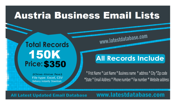 Austria Business Business Email Databases