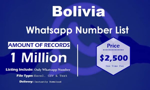 Bolivia Whatsapp Database 100K