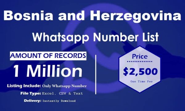 Bosnia and Herzegovina Whatsapp Database 1 Million