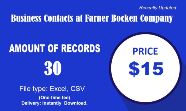 Business Contacts at Farner-Bocken Company