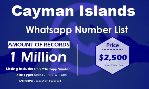 Cayman Islands Whatsapp Database 3 Million