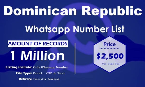 Dominican Republic Whatsapp Database 100K