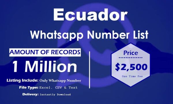 Ecuador Whatsapp Database 1 Million