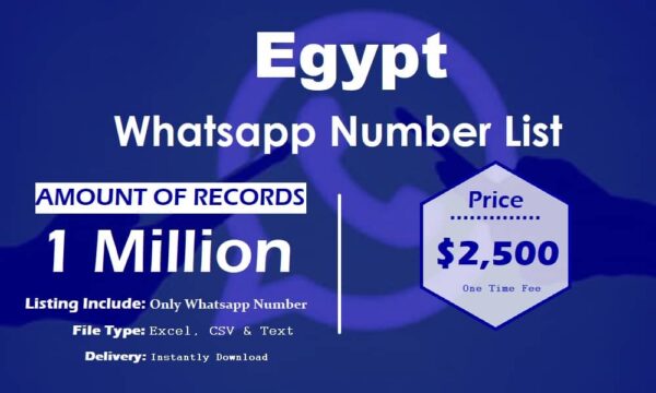 Egypt Whatsapp Database 1 Million