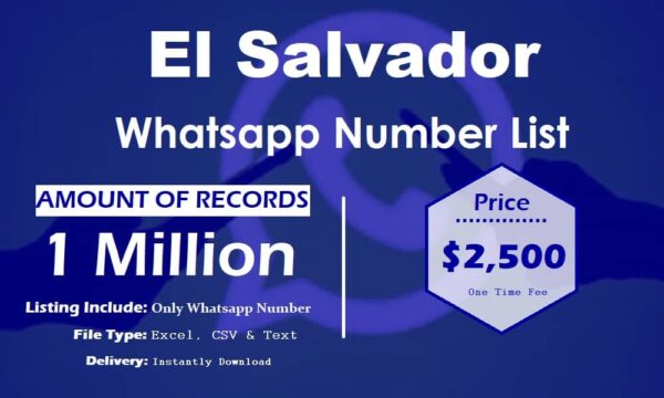 El Salvador Whatsapp Database 1 Million