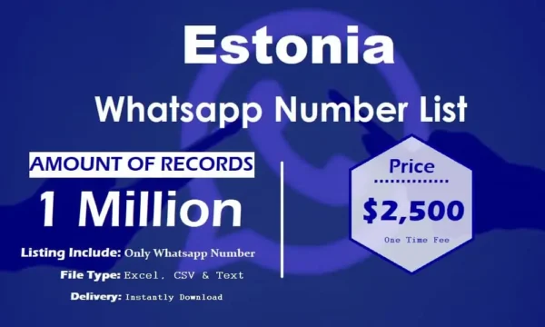 Estonia Whatsapp Database 3 Million