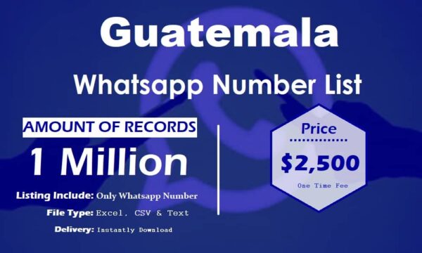 Guatemala Whatsapp Database 500K