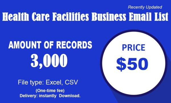 Health Care Facilities business Business Email Database