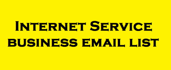 Internet Service business Business Email Database