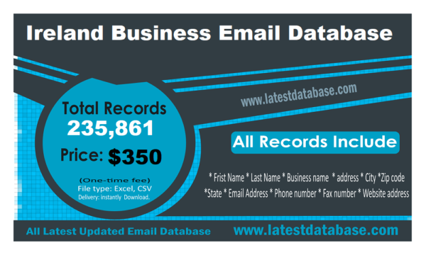 Ireland Business Business Email Database