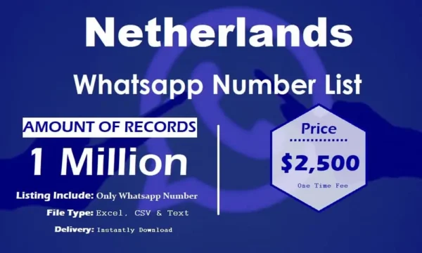 Netherlands Whatsapp Database 100K