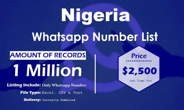 Nigeria Whatsapp Database 5 Million