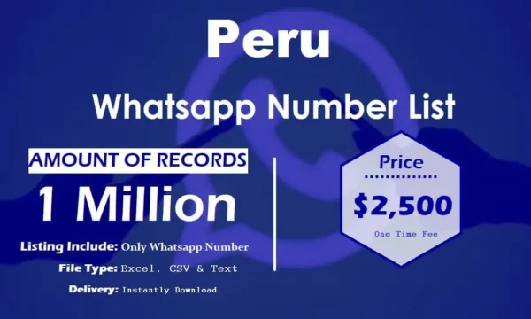 Peru Whatsapp Database 100K