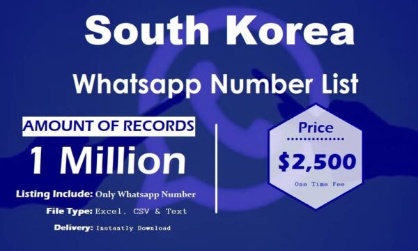 South Korea Whatsapp Database 100K