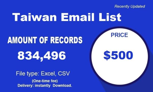 Taiwan Consumer Business Email Database