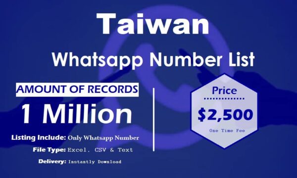 Taiwan Whatsapp Database 5 Million