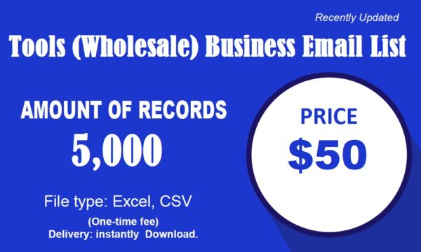 Tools (Wholesale) Business Business Email Database