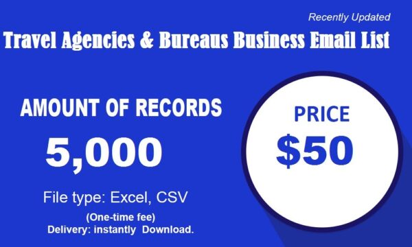 Travel Agencies & Bureaus Business Business Email Database