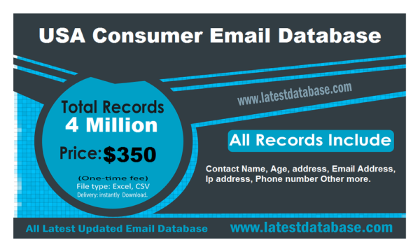 USA Consumer Business Email Database