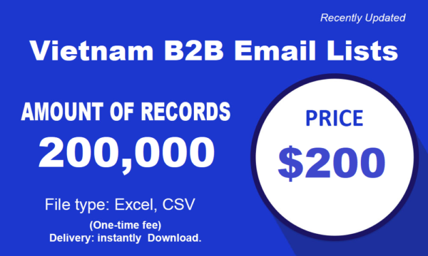 Vietnam Business Business Email Databases