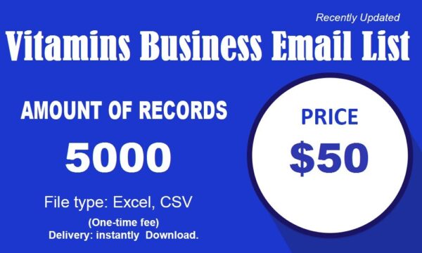 Vitamins Business Business Email Database