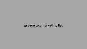 greece telemarketing list 