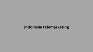 indonesia telemarketing 