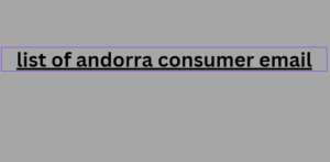 list of andorra consumer email