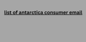 list of antarctica consumer email