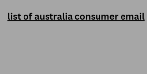 list of australia consumer email