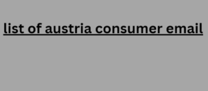 list of austria consumer email