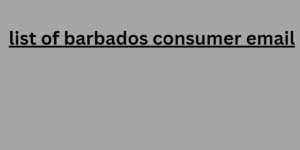 list of barbados consumer email